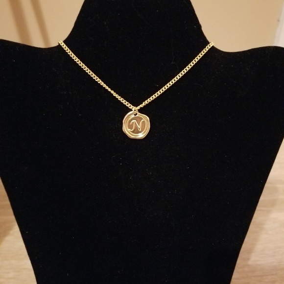 Miranda's Paparazzi Style Jewelry - Gold Necklace with N Charm Miranda's Paparazzi Style Jewelry - Gold Necklace with N Charm